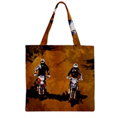 Motorsport  Zipper Grocery Tote Bag by Valentinaart