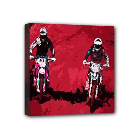 Motorsport  Mini Canvas 4  X 4  by Valentinaart