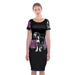 Great Dane Classic Short Sleeve Midi Dress by Valentinaart