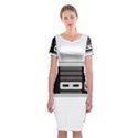 Video Game Controller 80s Classic Short Sleeve Midi Dress View1