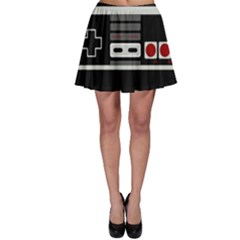 Video Game Controller 80s Skater Skirt by Valentinaart