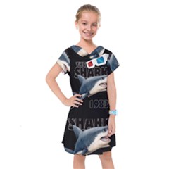 The Shark Movie Kids  Drop Waist Dress by Valentinaart