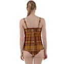 Plaid Pattern Twist Front Tankini Set View2