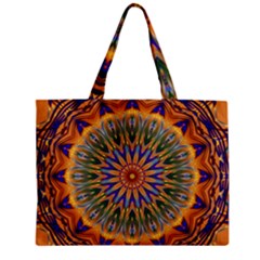 Powerful Mandala Zipper Mini Tote Bag by designworld65