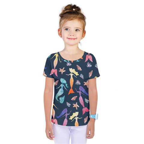 Mermaids Kids  One Piece Tee by BubbSnugg