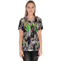 Women s V-neck Scrub Top by MarbledDesign