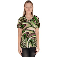 Women s V-neck Scrub Top by MarbledDesign