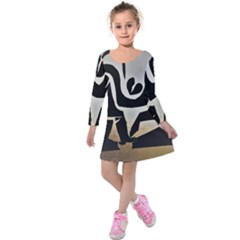 With Love Kids  Long Sleeve Velvet Dress by MRTACPANS