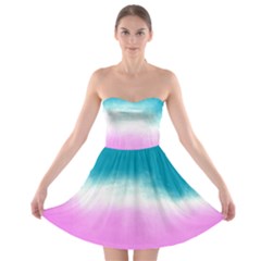 Ombre Strapless Bra Top Dress by ValentinaDesign