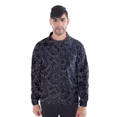 Floral Pattern Wind Breaker (men) by ValentinaDesign