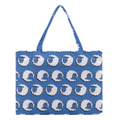 Sheep Pattern Wallpaper Vector Medium Tote Bag by Nexatart