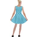 Chevron Shark Pattern Velvet Skater Dress View2