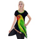 Parrot  Short Sleeve Side Drop Tunic View1