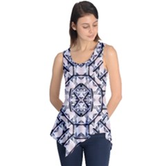 Futuristic Geometric Pattern  Sleeveless Tunic by dflcprintsclothing