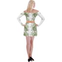 Trees Tile Horizonal Off Shoulder Top with Skirt Set View2