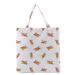 Crabs Photo Collage Pattern Design Grocery Tote Bag by dflcprints