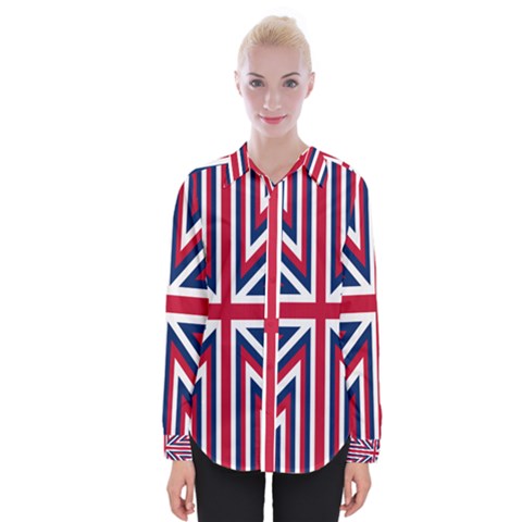 Alternatively Mega British America Womens Long Sleeve Shirt by Mariart