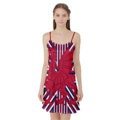 Alternatively Mega British America Red Dragon Satin Night Slip by Mariart