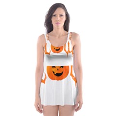 Halloween Skater Dress Swimsuit by Valentinaart