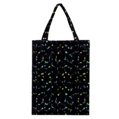 Splatter Abstract Dark Pattern Classic Tote Bag by dflcprints