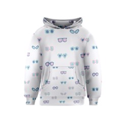 Cute Sexy Funny Sunglasses Kids Pink Blue Kids  Pullover Hoodie by Mariart