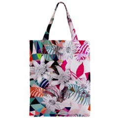 Flower Graphic Pattern Floral Zipper Classic Tote Bag by Mariart