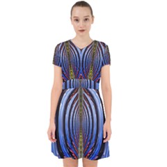 Illustration Robot Wave Rainbow Adorable In Chiffon Dress by Mariart