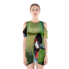 Bird Hairstyle Animals Sexy Beauty Shoulder Cutout One Piece by Mariart