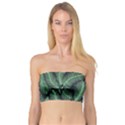 Coconut Leaves Summer Green Bandeau Top View1