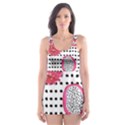 Fruit Patterns Bouffants Broken Hearts Dragon Polka Dots Red Black Skater Dress Swimsuit View1