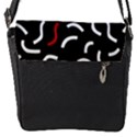 Toucan White Bluered Flap Messenger Bag (S) View1