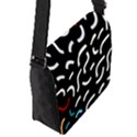 Toucan White Bluered Flap Messenger Bag (S) View2