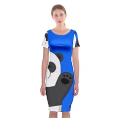 Cute Pandas Classic Short Sleeve Midi Dress by Valentinaart