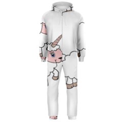 Unicorn Sheep Hooded Jumpsuit (men)  by Valentinaart