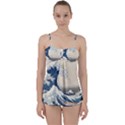 The Classic Japanese Great Wave off Kanagawa by Hokusai Babydoll Tankini Set View1