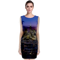 San Francisco California City Urban Classic Sleeveless Midi Dress by Nexatart