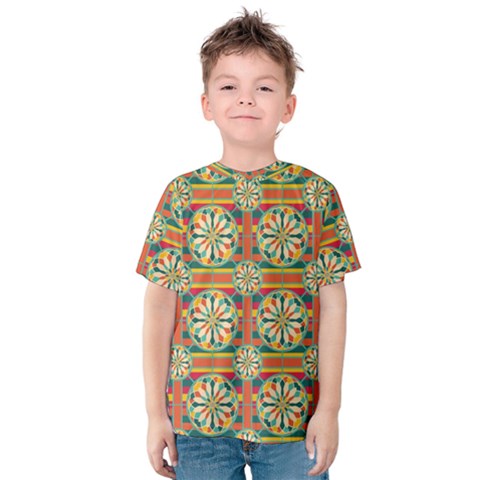 Eye Catching Pattern Kids  Cotton Tee by linceazul