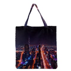 Dubai Cityscape Emirates Travel Grocery Tote Bag by Nexatart