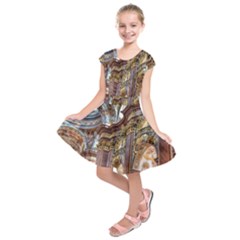Baroque Church Collegiate Church Kids  Short Sleeve Dress by Nexatart