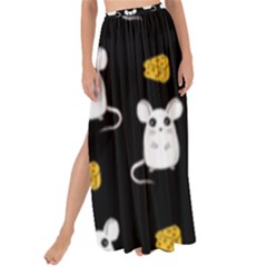 Cute Mouse Pattern Maxi Chiffon Tie-up Sarong by Valentinaart