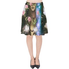 The Wonderful Women Of Earth Velvet High Waist Skirt by FantasyWorld7