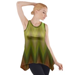 Zig Zag Chevron Classic Pattern Side Drop Tank Tunic by Nexatart