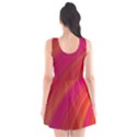 Abstract Red Background Fractal Scoop Neck Skater Dress View2