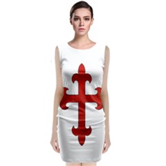 Crusader Cross Classic Sleeveless Midi Dress by Valentinaart