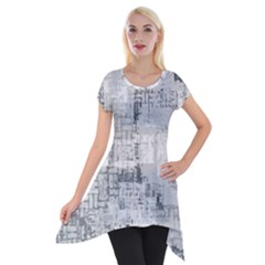 Abstract Art Short Sleeve Side Drop Tunic by ValentinaDesign