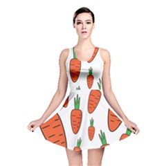 Fruit Vegetable Carrots Reversible Skater Dress by Mariart