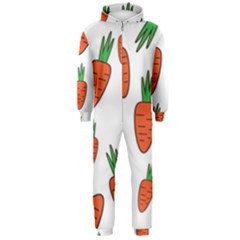 Fruit Vegetable Carrots Hooded Jumpsuit (men)  by Mariart