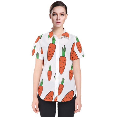 Fruit Vegetable Carrots Women s Short Sleeve Shirt by Mariart