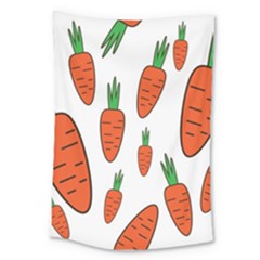 Fruit Vegetable Carrots Large Tapestry by Mariart