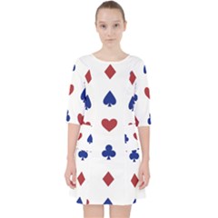 Playing Cards Hearts Diamonds Pocket Dress by Mariart